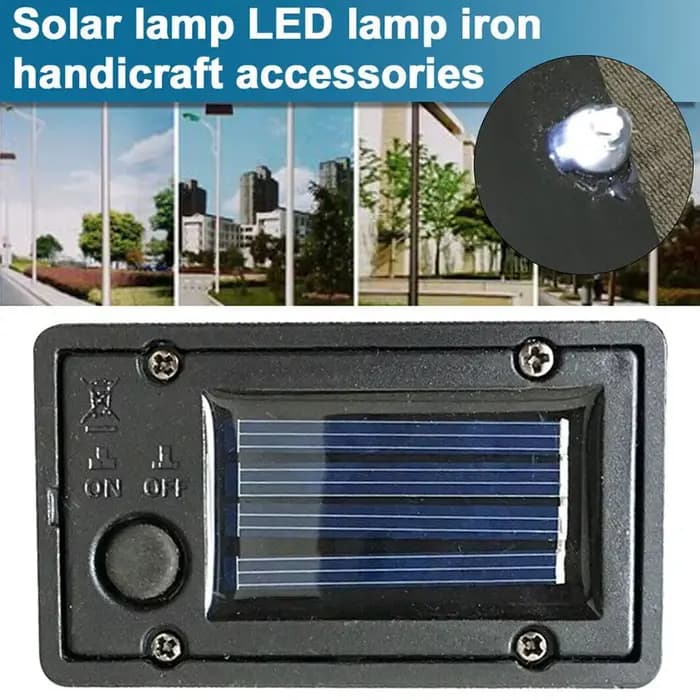 Boîte de rangement solaire carrée pour lampe LED de jardin