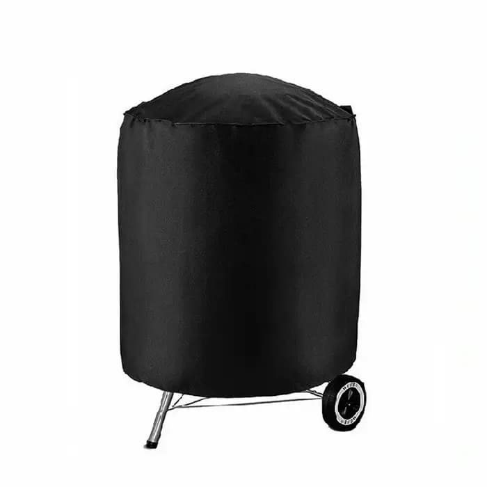 Housse de jardin ronde pratique pour barbecue Weber, protège votre barbecue du poussière et du vent, 70 x 96 cm/27 x 37 pouces