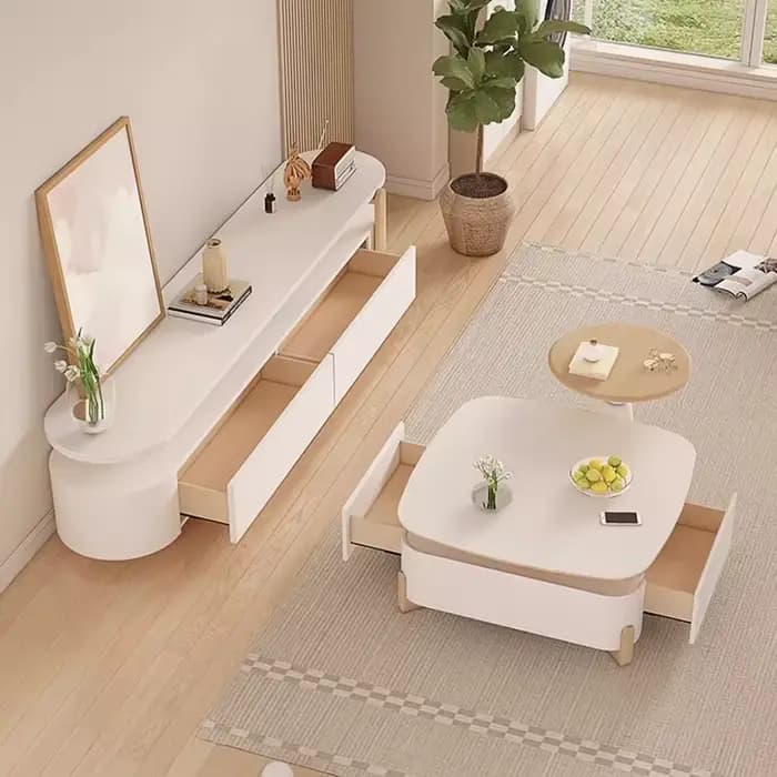 Table basse De luxe moderne carrée Glam ensembles minimalistes