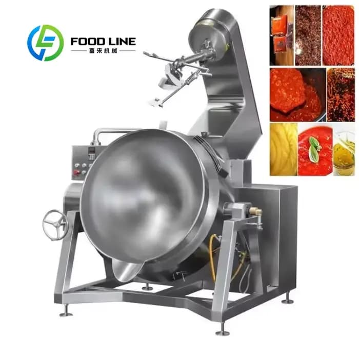 Mélangeur de cuisson à gaine industrielle personnalisé, pour faire fondre le chocolat, bouilloire chauffante électrique à vapeur avec agitateur intégré