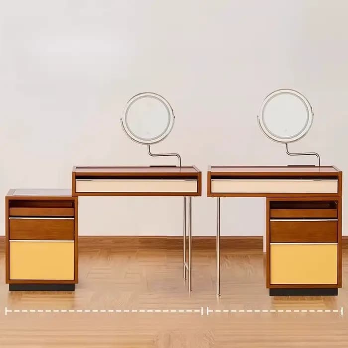 Coiffeuse industrielle pour femmes, chambre à coucher, tiroirs modernes en bois, coiffeuse, rangement De maquillage, meubles