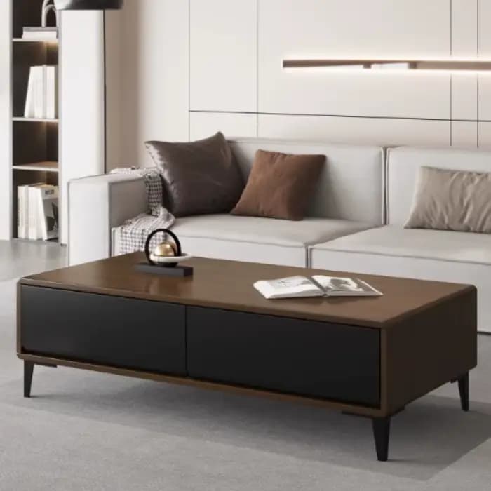Tables basses carrées modernes accessoires bois petit salon Table basse Console Design Muebles Para El Hogar meubles de maison
