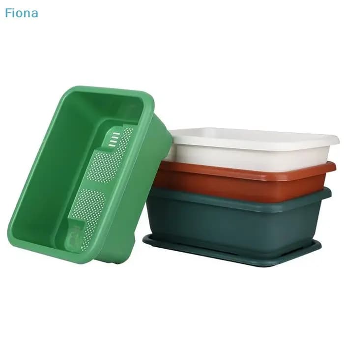 ✔ Jardinières rectangulaires auto-arrosantes