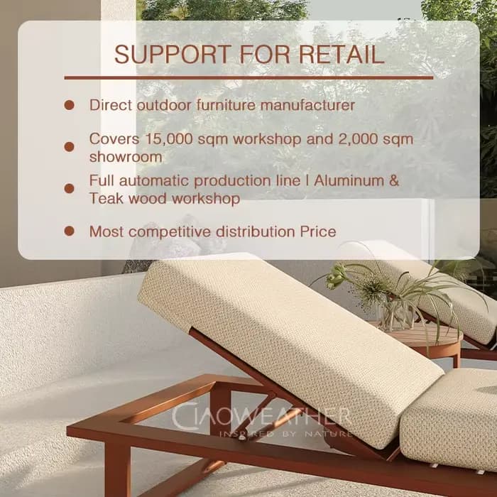 Mobilier d'extérieur de jardin moderne