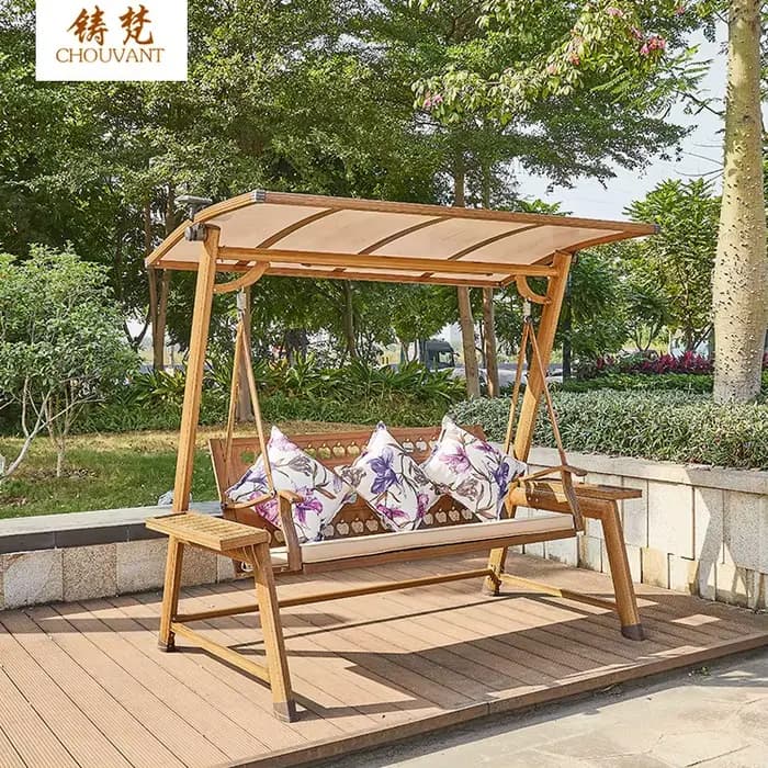 Balançoire de Patio en aluminium, chaise à bascule de jardin, ensemble de balançoires à trois places, canapé suspendu moderne, chaise de loisirs, balançoire d'extérieur pour adultes