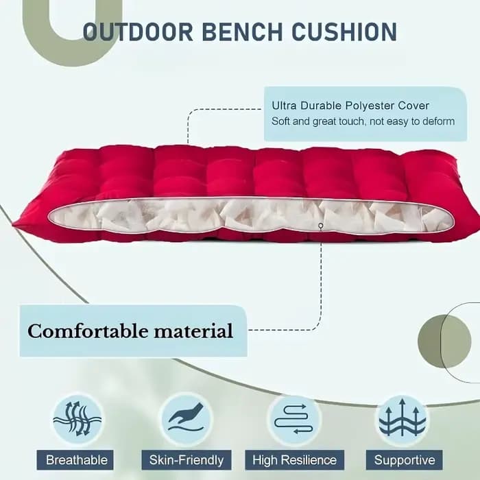 Coussin universel épais pour chaise longue