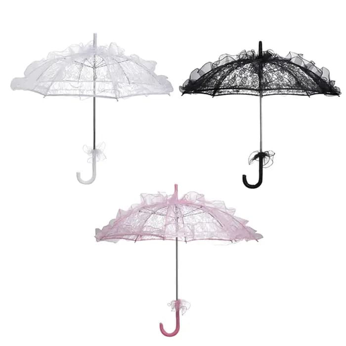 Parapluie en dentelle, accessoires de Parasol, accessoires de mariée, fête de photographie florale