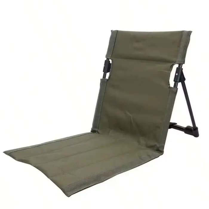 Chaise de camping pliable d'extérieur avec coussin de dossier