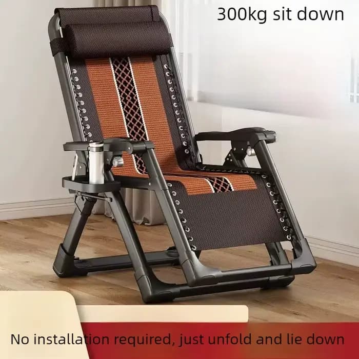 Chaise-lit pliante en tissu doux et agréable pour la peau