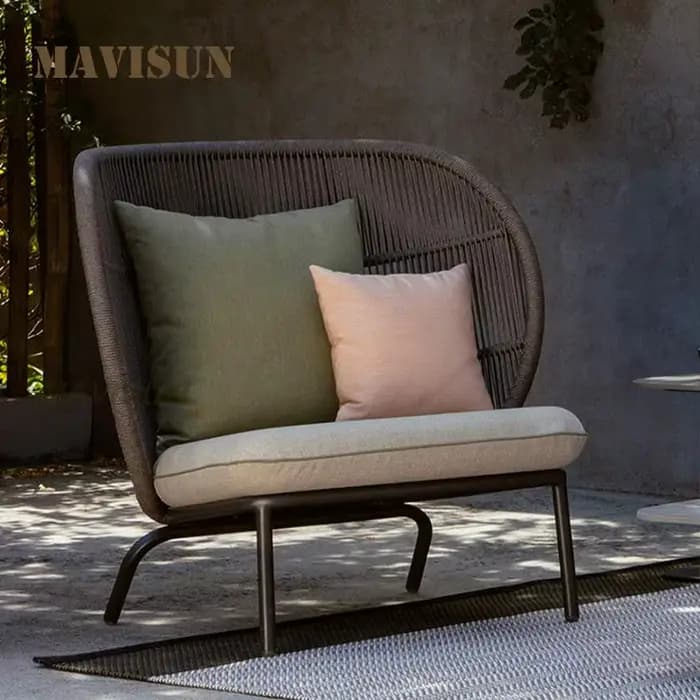 Nouveau ensemble trois pièces de mobilier de jardin extérieur : canapé de loisirs pour balcon