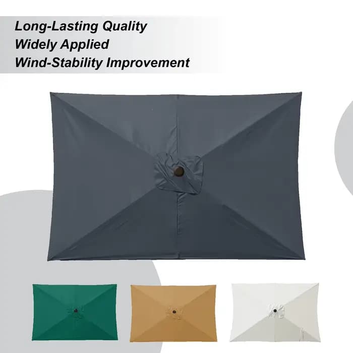 Auvent de remplacement de parapluie rectangulaire