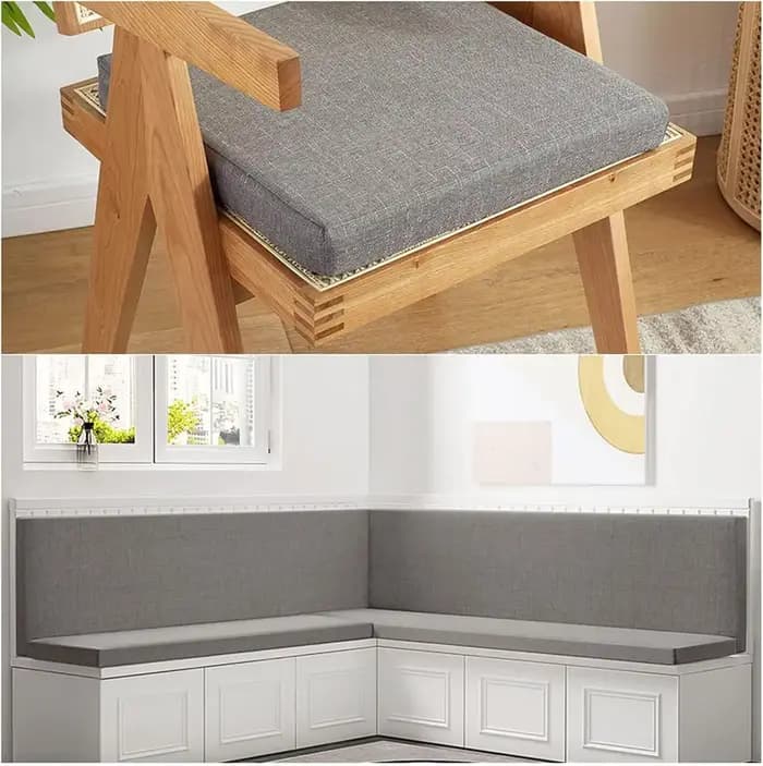 Coussins de banc personnalisés de 5cm, siège de chaise, oreiller de canapé, baie vitrée, coussin décoratif pour canapés, siège de banc de jardin, balançoire, siège arrière