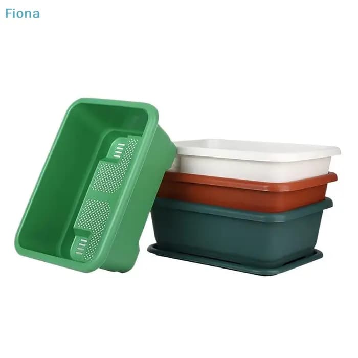 ✔ Jardinières rectangulaires auto-arrosantes