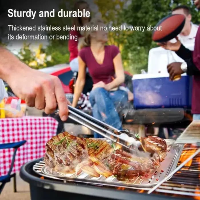 Plaque de Barbecue perforée carrée, panier, outil en acier inoxydable, plateau de poêle, plaque de cuisson domestique, Barbecue en plein air