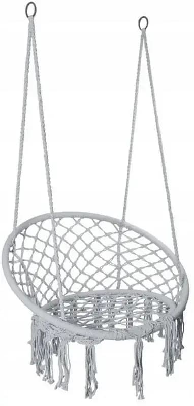 Chaise de hamac en macramé