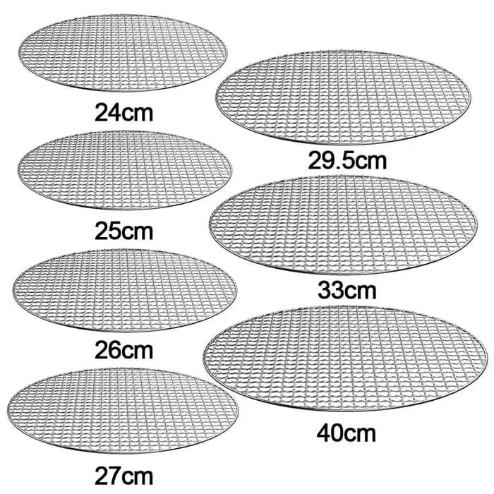 Supports de gril ronds réutilisables en acier inoxydable