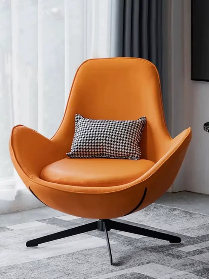Chaise de canapé nordique à dossier unique pour salon