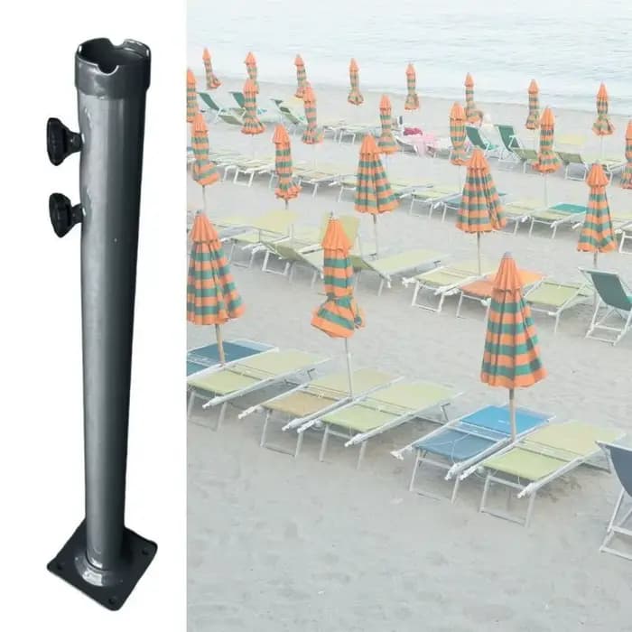 Mises à niveau des patios extérieurs Patios Umbrella Stand Base Heavy Duty Duty Fer Parasols Banana