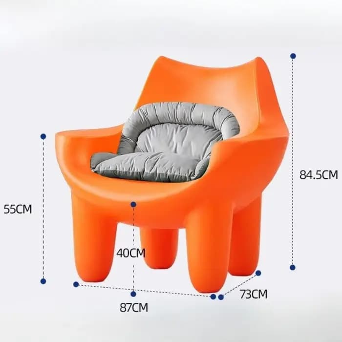 Canapé en plastique, chaises de salon modernes