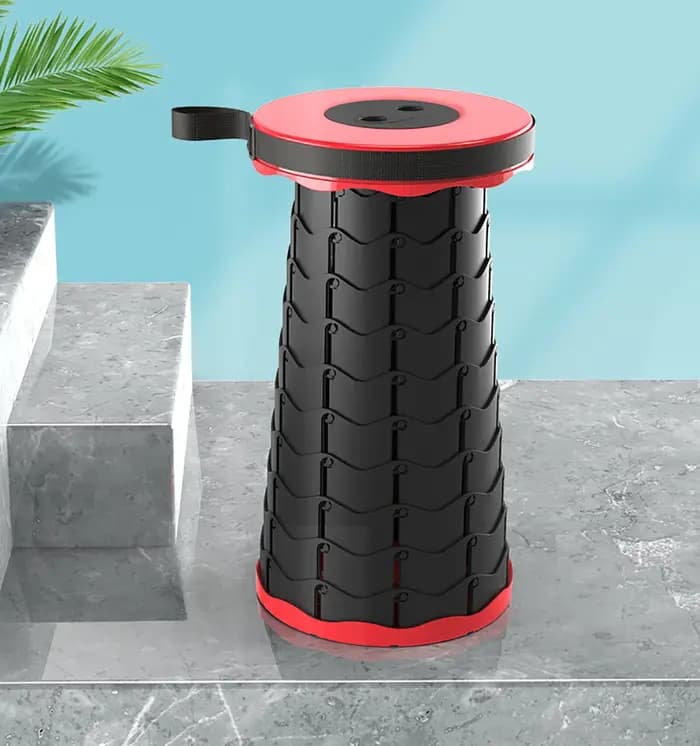 Tabouret rétractable portable, mobilier d'extérieur, chaise pliante pour le camping, la pêche