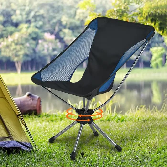 Chaise pliante pivotante pour le camping