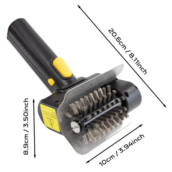 Brosse électrique rechargeable pour barbecue, brosse de nettoyage de barbecue sans fil portable, nettoyeur de barbecue électrique pour le camping en plein air et la cuisine