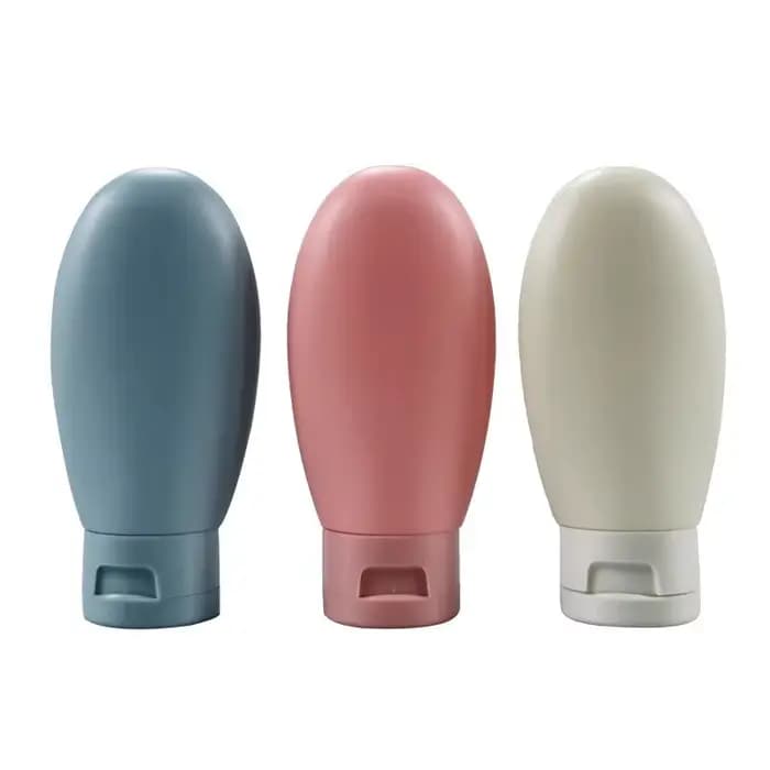 4 pièces/ensemble bouteille rechargeable 60ml récipient de Lotion souple Tube à presser bouteille vi