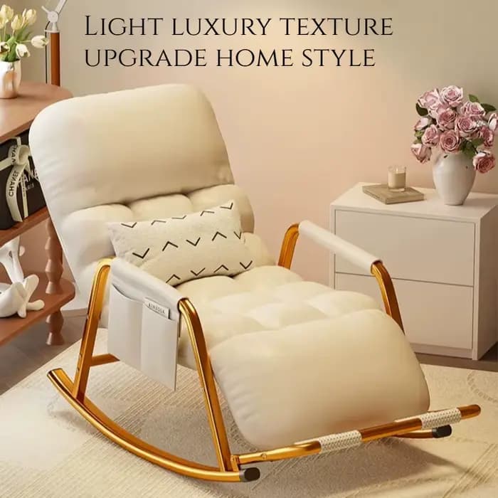 Fauteuil à bascule portable surdimensionné pour adulte