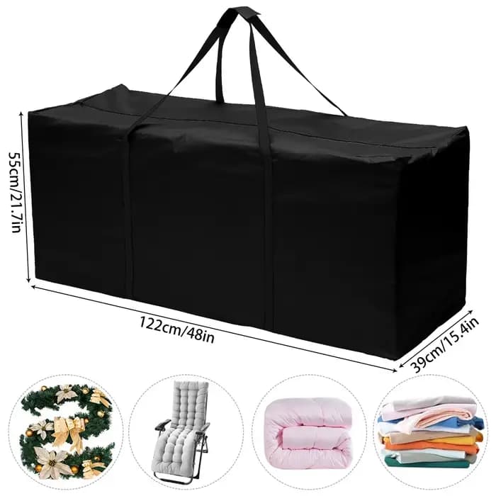 Sac de rangement de coussin pour meubles de jardin, sac rectangulaire étanche Anti-UV pour équipemen