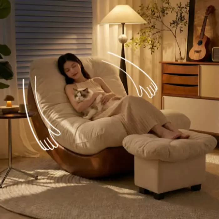 Fauteuil à bascule surdimensionné