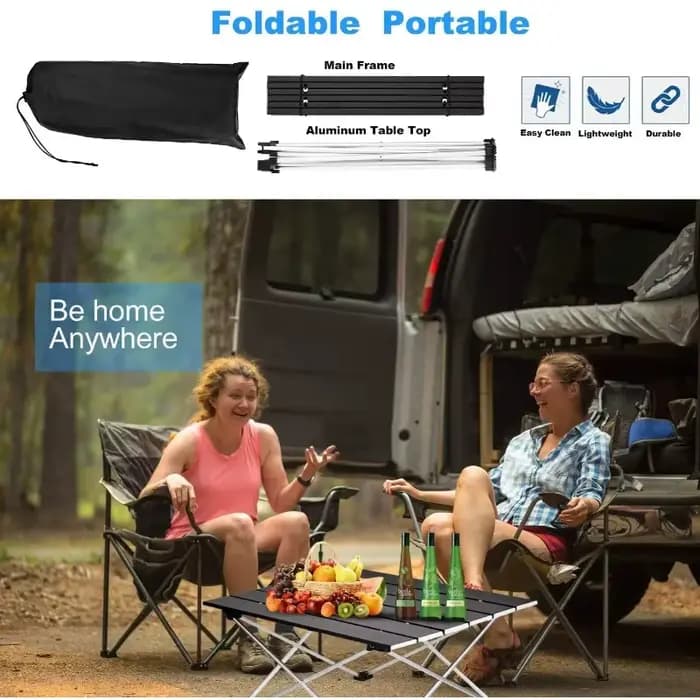 Table de camping pliante ultralégère et portable