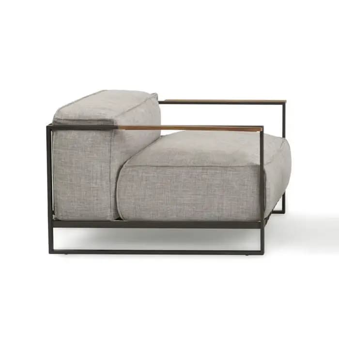 Ensemble de meubles de balcon en métal, mobilier de terrasse de luxe méditerranéen avec coussins, me