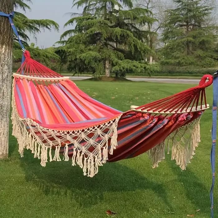 Hamac double bohème pour 2 personnes