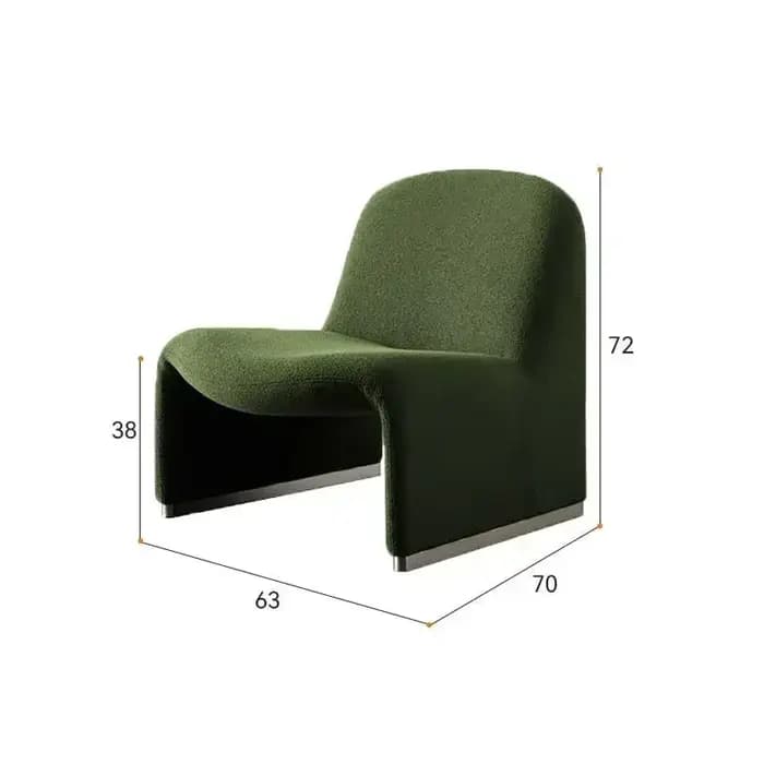 Canapé simple élégant, chaise longue de luxe de styliste