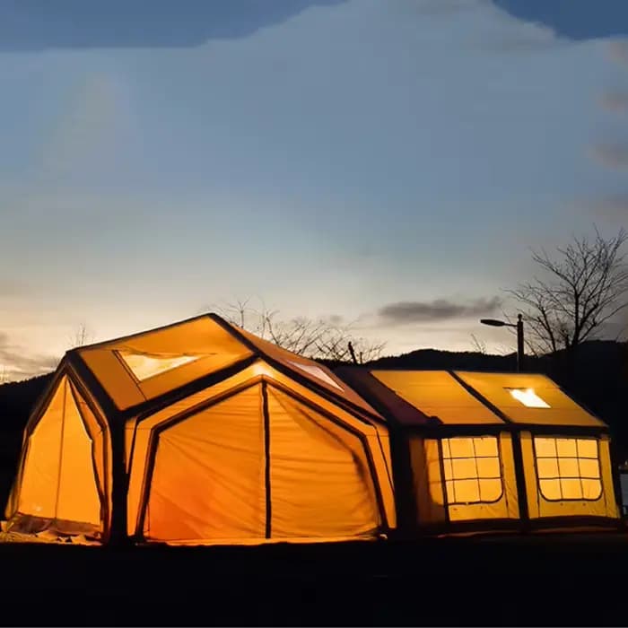 Vente chaude! Grande tente de Camping extérieure gonflable Durable et imperméable de luxe pour 8-10
