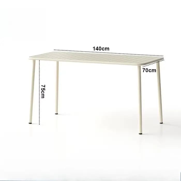 Table longue table à manger extérieure intérieure étanche Villa cour balcon loisirs Simple jardin table de bureau étanche
