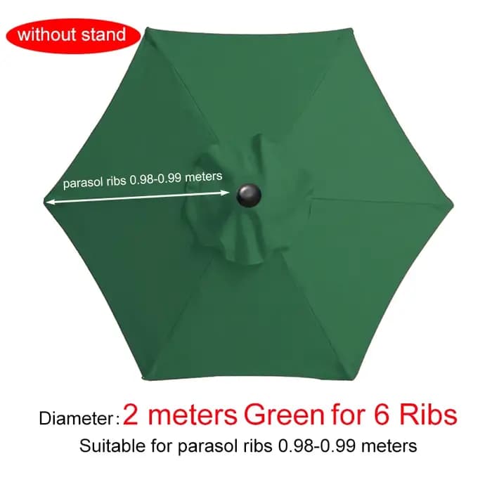Housse de rechange pour parasol de jardin extérieur