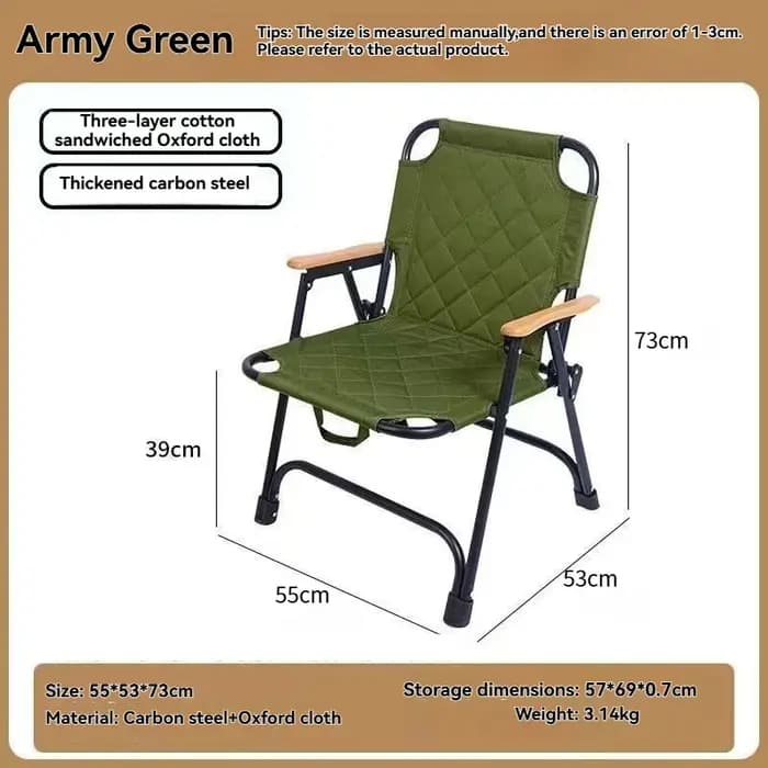 Chaise pliante portable Kemet pour l'extérieur