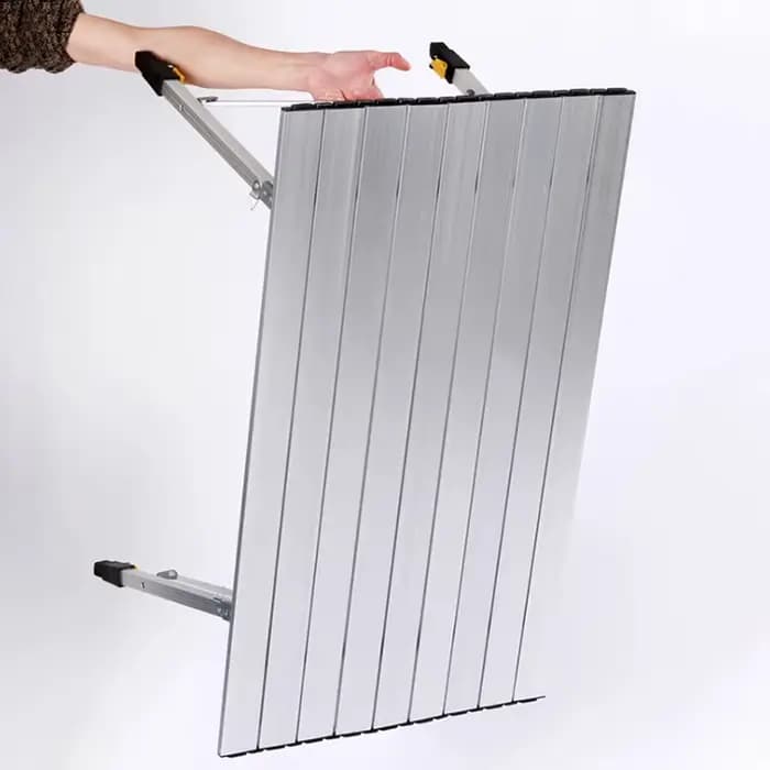 Table de camping pliante en alliage d'aluminium