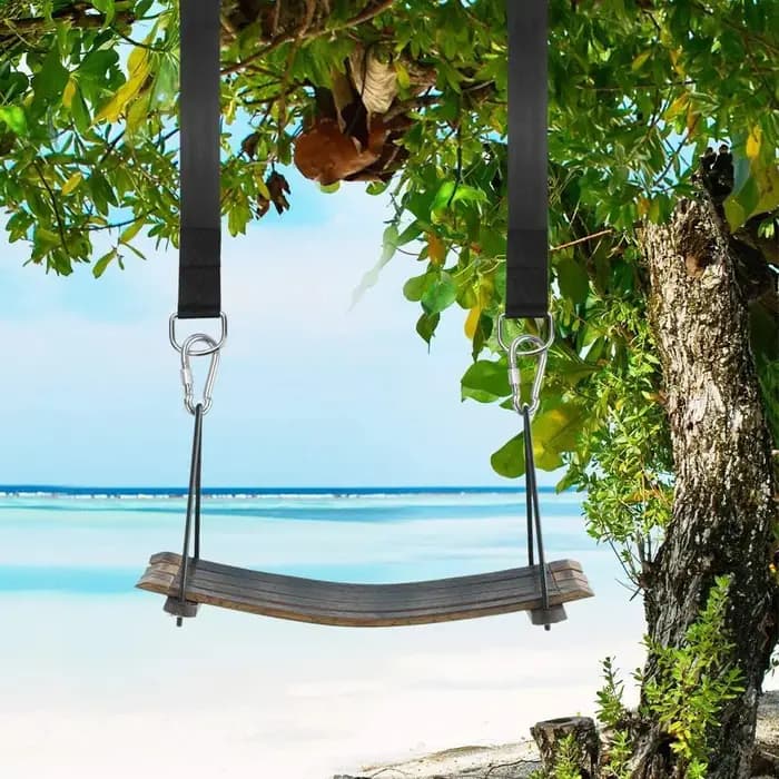 Une paire de Kit de suspension de balançoire d'arbre, sangles de hamac pour Camping, capacité de cha