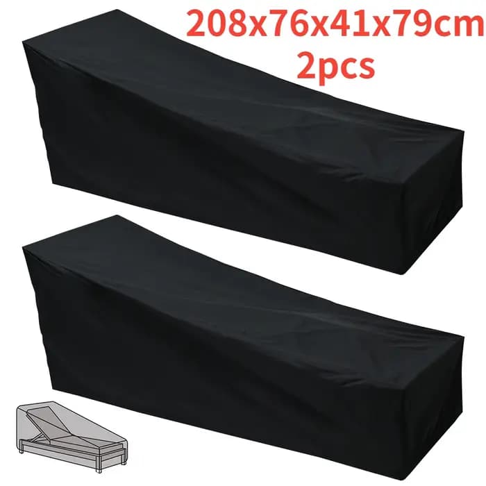 Juste de protection imperméable pour chaise longue de jardin