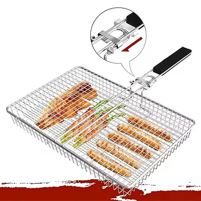 1 panier de cuisson pour barbecue – Spatule de barbecue robuste pour viande