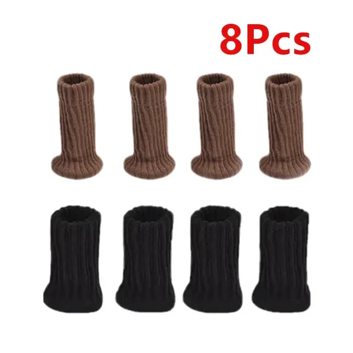 4/24Pcs Tricot Chaise Jambe Couvre Table Pied Chaussettes Antidérapant Protecteurs De Plancher Tampon Anti-Bruit