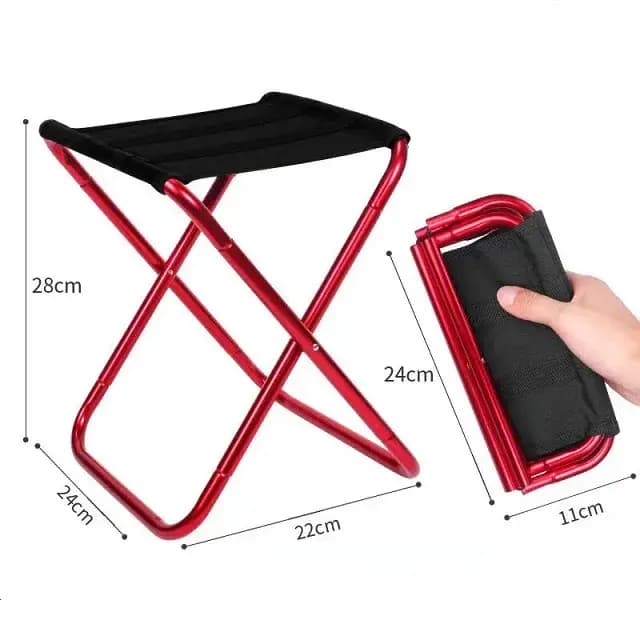 Mini banc de camping portable