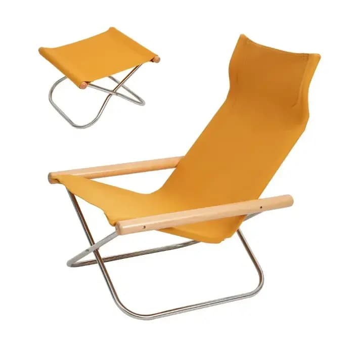 Chaise longue japonaise simple en toile