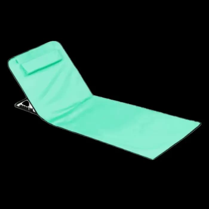 Chaise longue de plage pliable avec fonction inclinable, appui-tête et poignée, idéale pour le campi