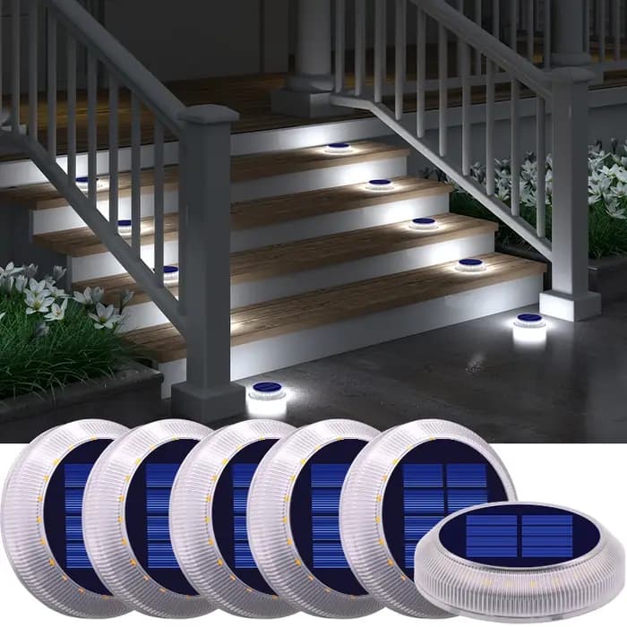 6 paquets de lumières solaires d'allée