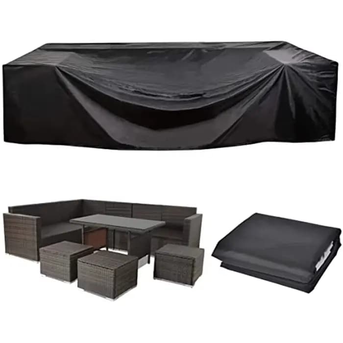 Housse de meuble carrée, housse de meuble d'extérieur imperméable, protection contre la poussière et