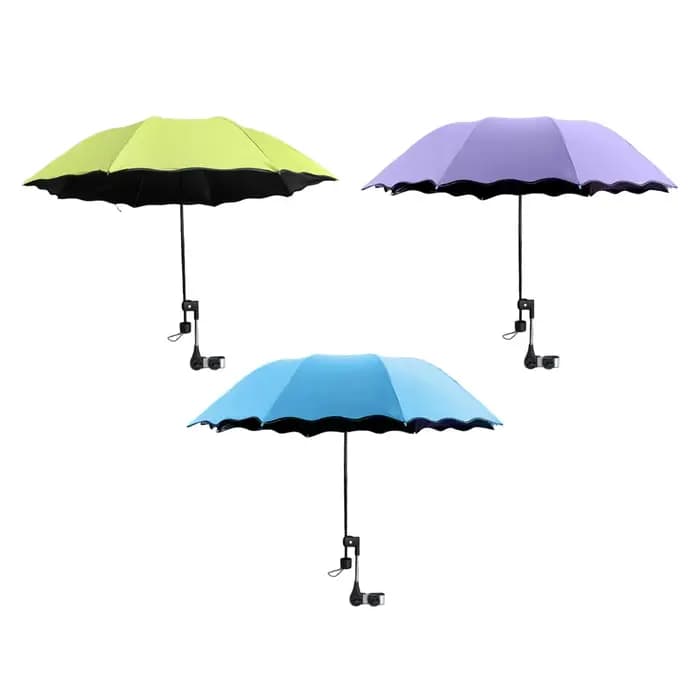 Parasol de plage réglable avec pince en Polyester imperméable