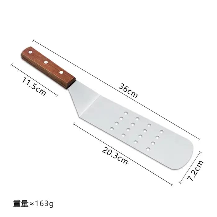Spatule et grattoir à gril en acier inoxydable